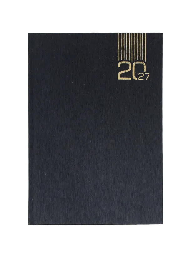 Black_Pu_Hardcover_Gold_Accent_2027_Ruled_Diary