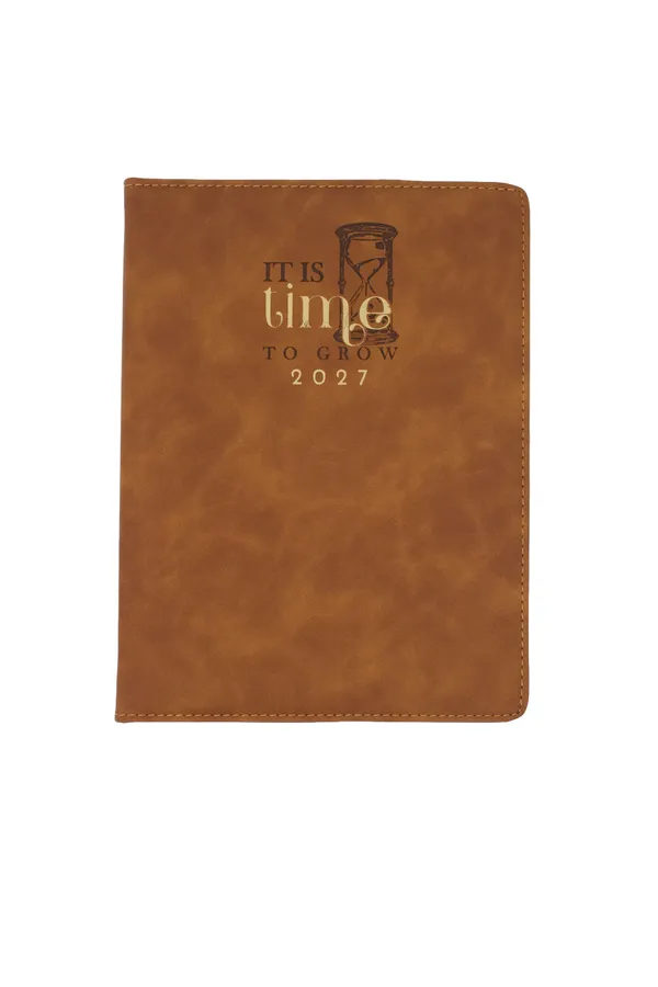 Brown_Pu_Cover_Hourglass_Print_2027_Growth_Diary