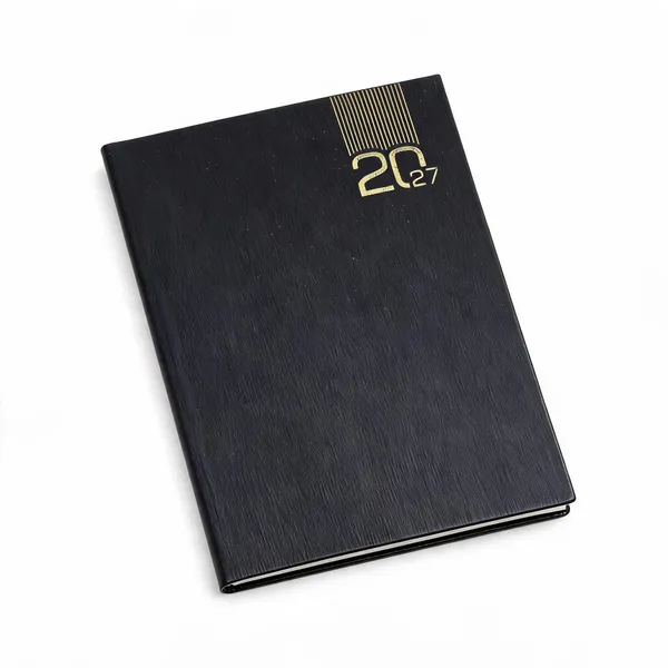 Black_Pu_Hardcover_Gold_Accent_2027_Ruled_Diary