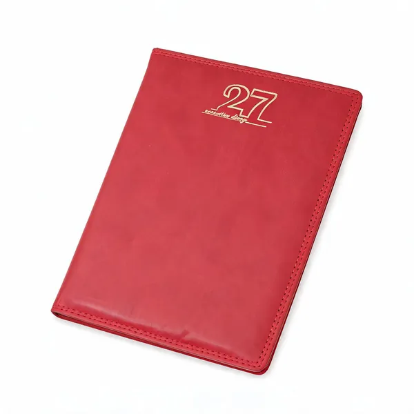 Red_Pu_Cover_Stitched_Border_Gold_Emblem_Notebook