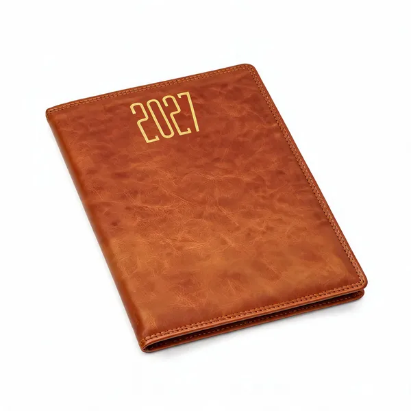 Brown_Leather_Look_2027_Diary_Planner_365_Pages