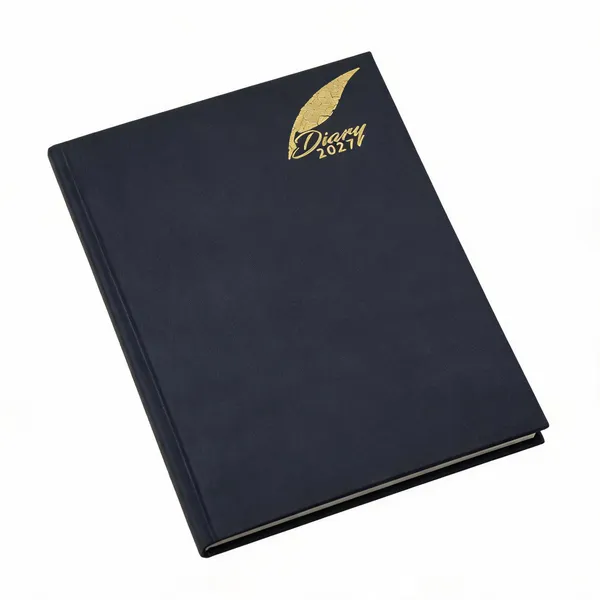 Black_Gold_Feather_Hardcover_2027_Diary_365_Pages