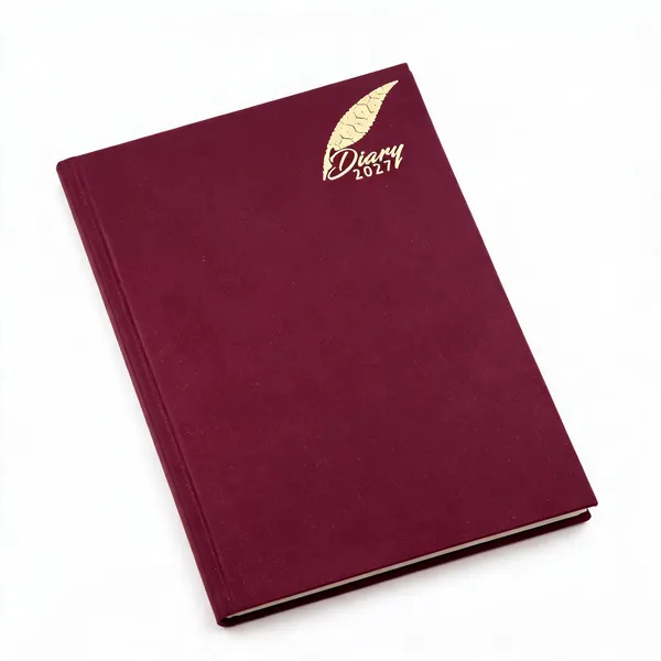 Burgundy_Gold_Leaf_Hardcover_2027_Diary_365_Pages