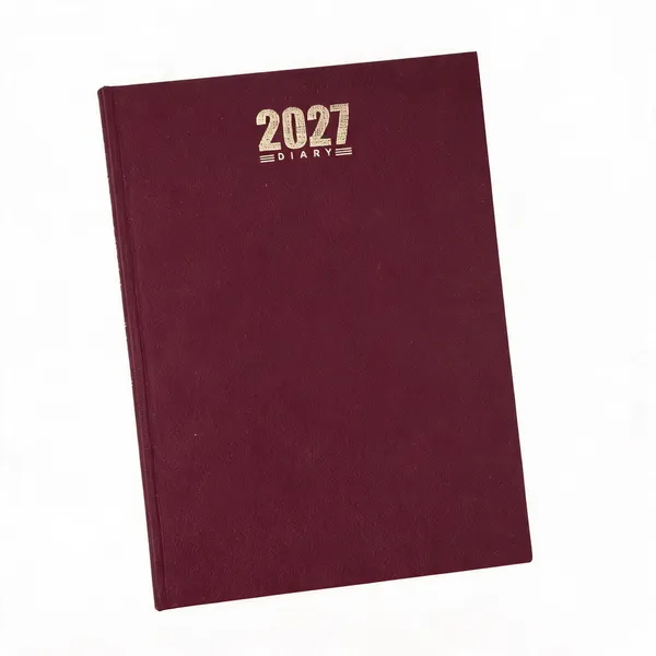 Burgundy_Pu_Cover_2027_Hardbound_Ruled_Diary_365_Pages