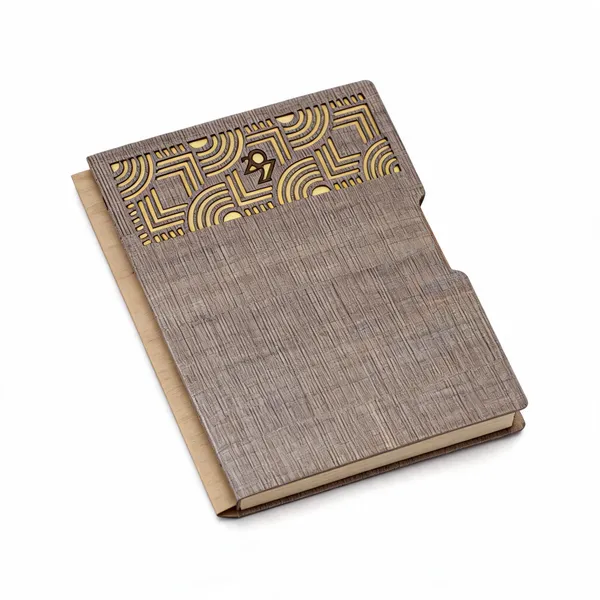 Grey_Geometric_Hardcover_Wood_Cover_Ruled_Notebook