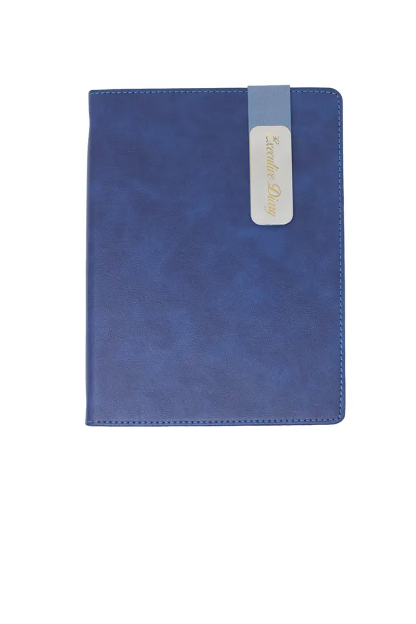Blue_Pu_Cover_Birthday_Diary_Vertical_Band_Notebook