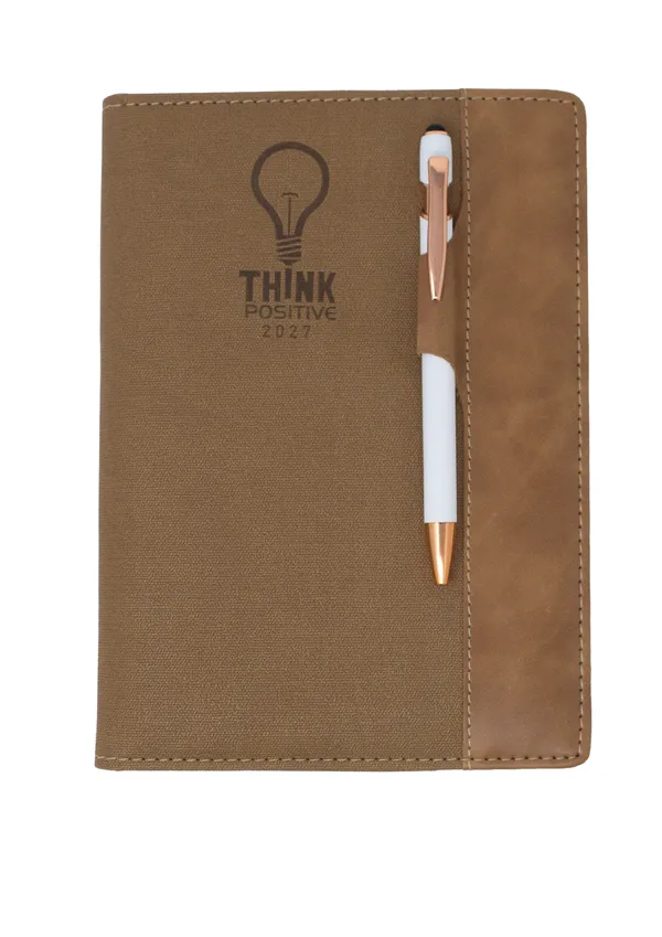 Brown_Textured_Pu_Notebook_With_Pen_Holder_365_Pages