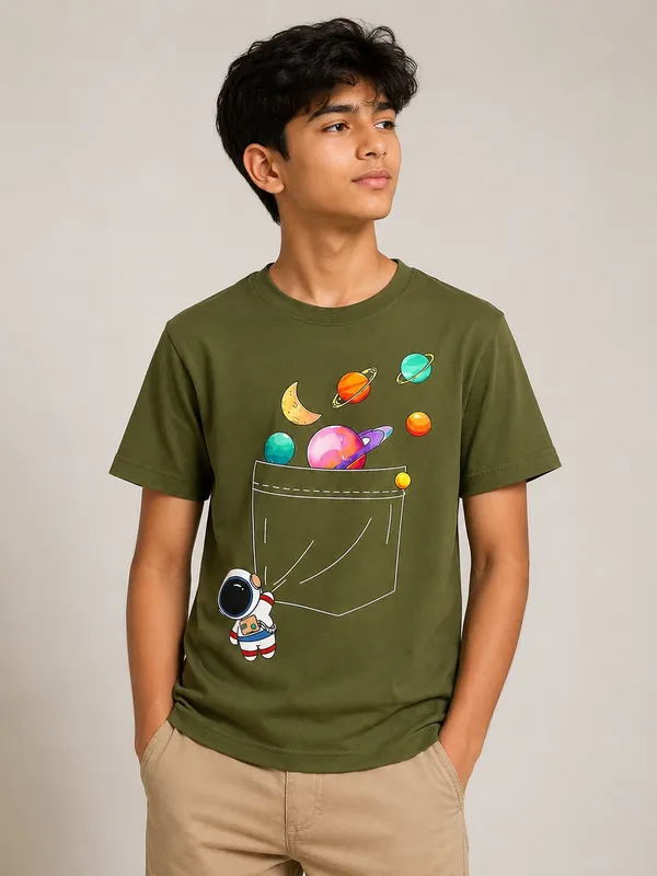 Olive_Green_Round_Neck_T-Shirt_for_Men