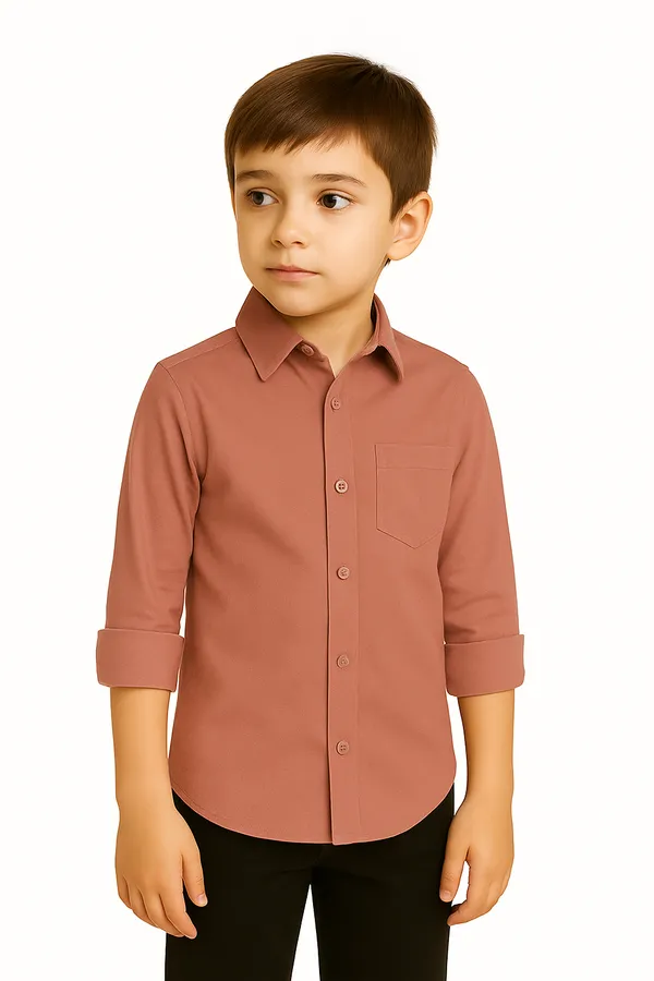 Rust_Casual_Button-Down_Shirt_for_Boys