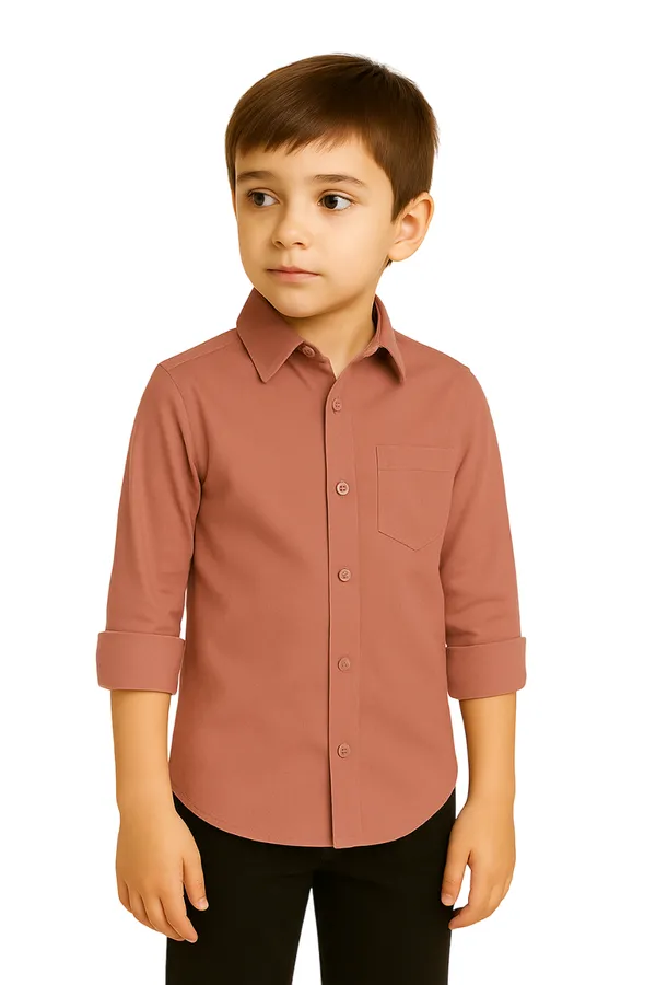 Rust_Casual_Button-Down_Shirt_for_Boys