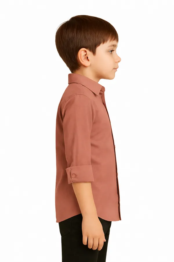 Rust_Casual_Button-Down_Shirt_for_Boys