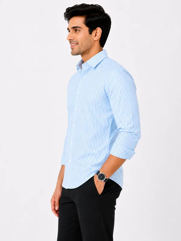 Light_Blue_Striped_Full_Sleeve_Shirt_for_Men