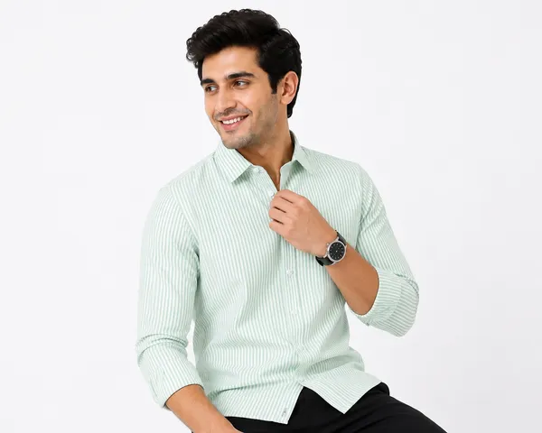Light_Green_Striped_Regular_Fit_Shirt_for_Men