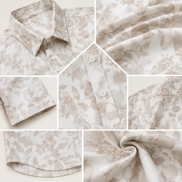 White_Floral_Print_Short_Sleeve_Shirt_for_Men