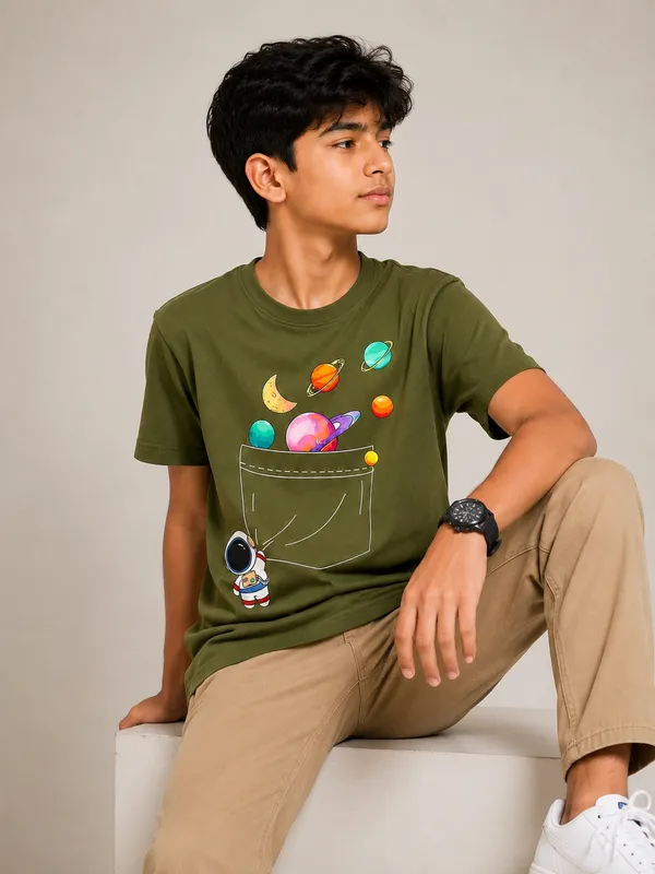Olive_Green_Round_Neck_T-Shirt_for_Men