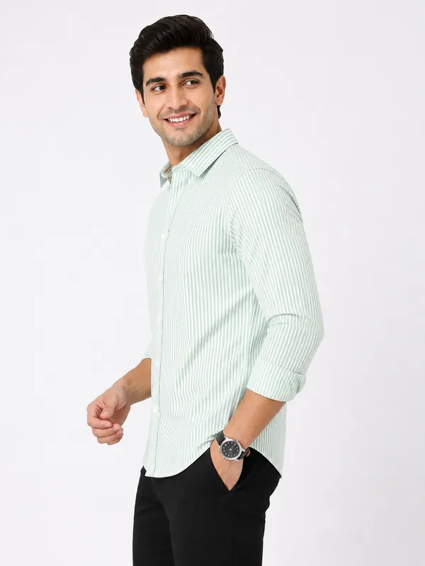 Light_Green_Striped_Regular_Fit_Shirt_for_Men