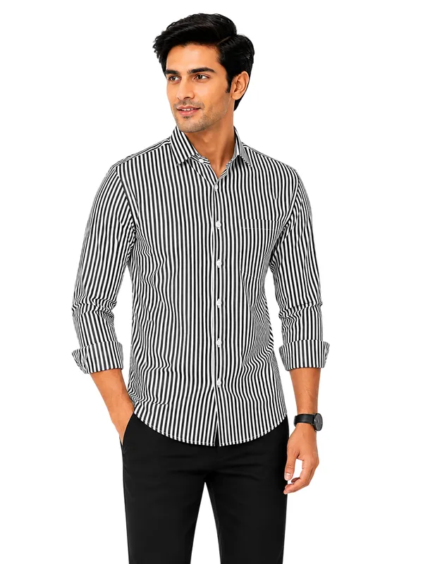 Black_Striped_Casual_Shirt_for_Men