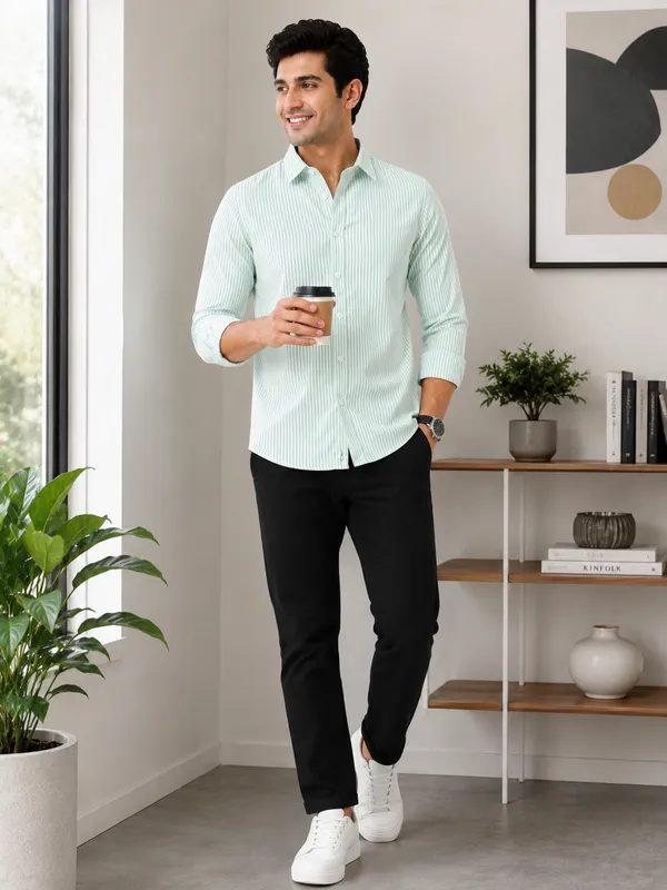 Light_Green_Striped_Regular_Fit_Shirt_for_Men