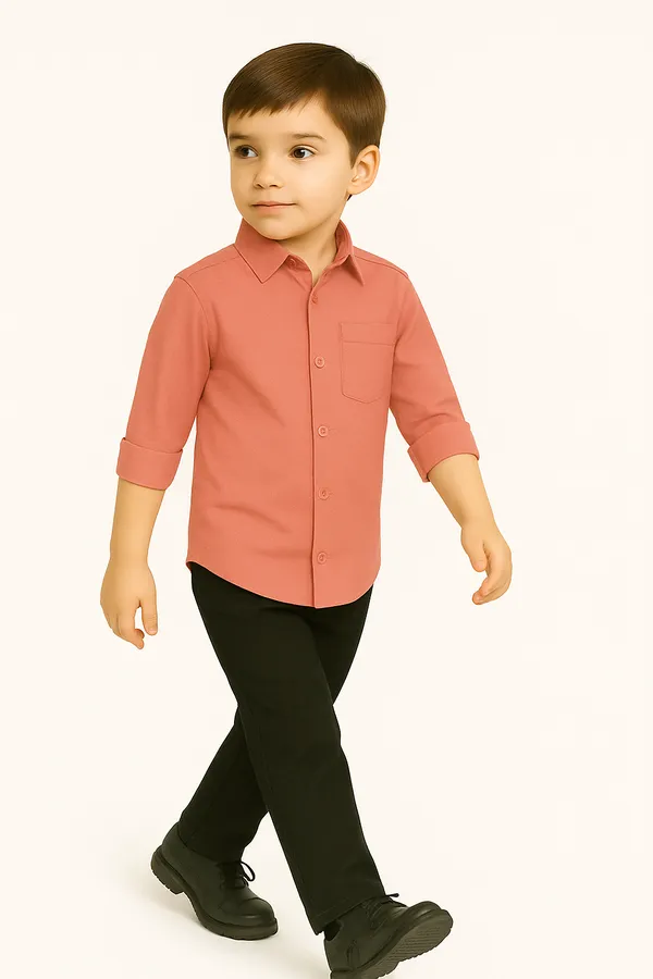 Rust_Casual_Button-Down_Shirt_for_Boys