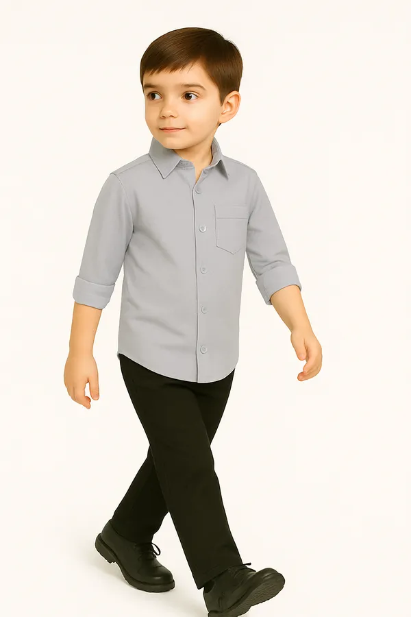 Grey_Roll-Up_Sleeve_Shirt_for_Boys