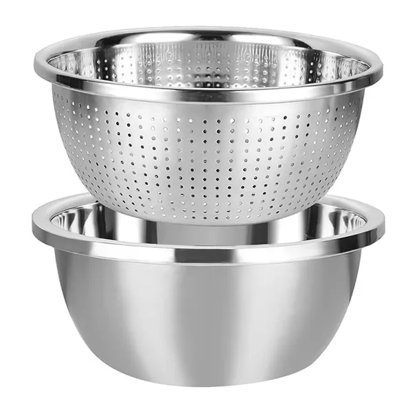Stainless_Steel_Plain_Colander_And_Bowl_Set