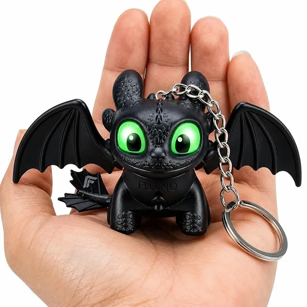 Black_Plastic_Dragon_Keychain_For_All_Ages