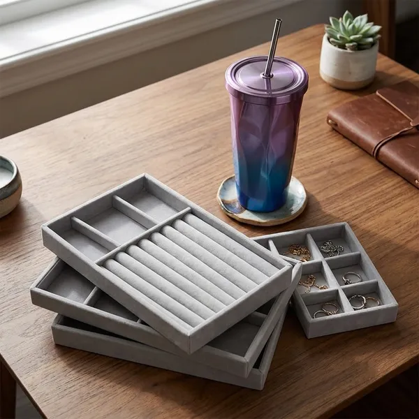 Stainless_Steel_Gradient_Geometric_Tumbler_With_Straw_And_Multi_Section_Jewellery_Organiser_Tray_Set