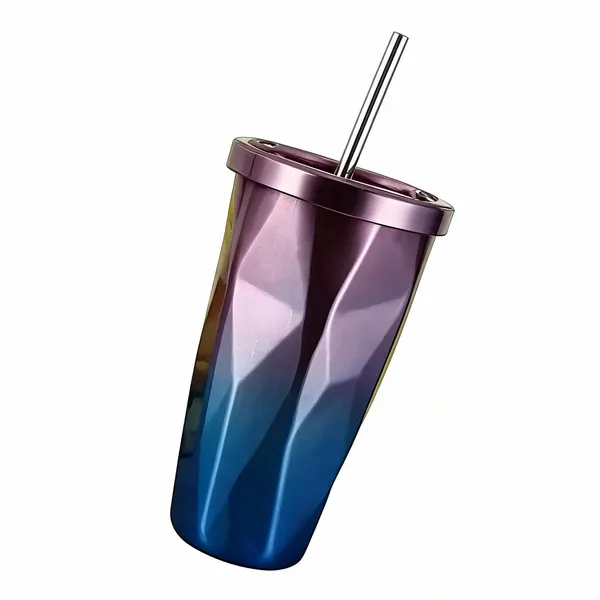 Stainless_Steel_Gradient_Geometric_Tumbler_With_Straw