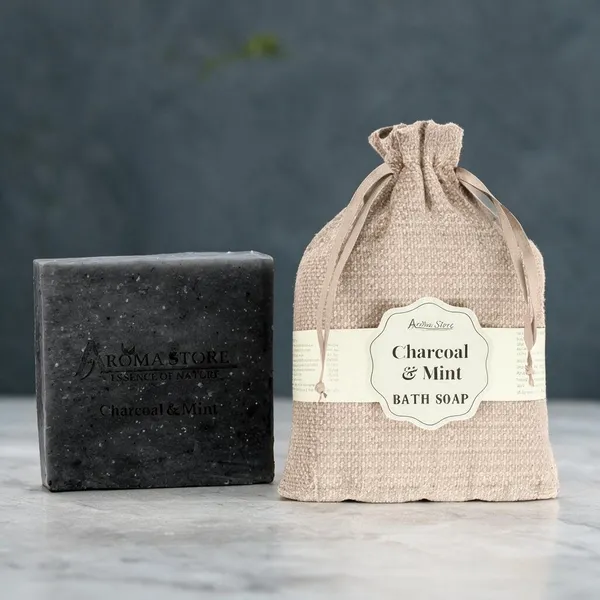 Activated_Charcoal_Mint_Cold_Pressed_Detox_Bath_Soap_For__Unisex