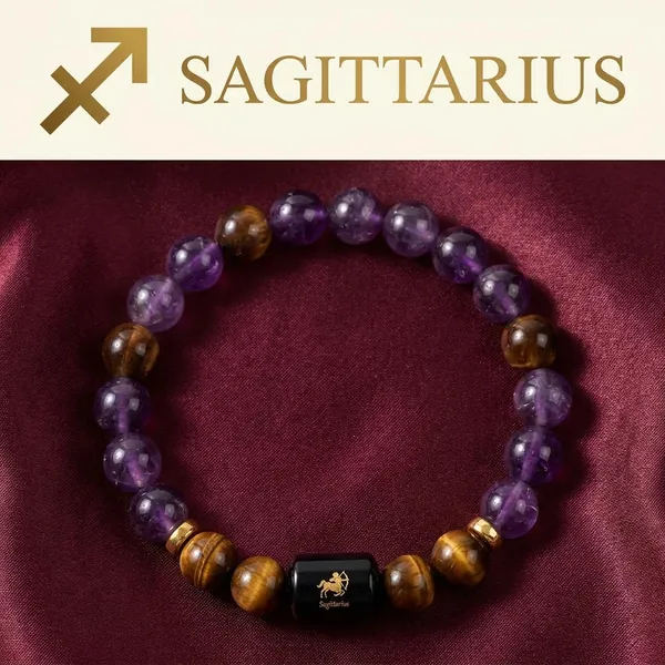 Sagittarius_Bracelet_Amethyst_Tiger_Eye_