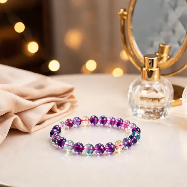 Rainbow_Fluorite_Beaded_Bracelet