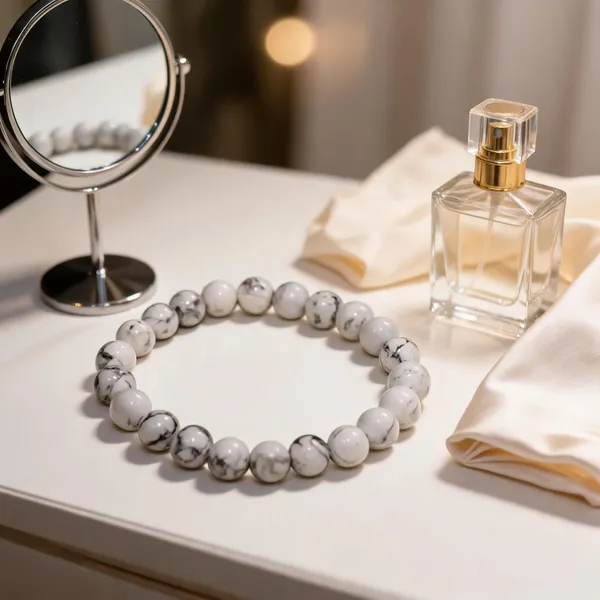 White_Howlite_Bracelet_For_Men_And_Women