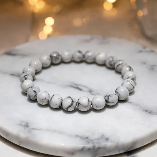 White_Howlite_Bracelet_For_Men_And_Women
