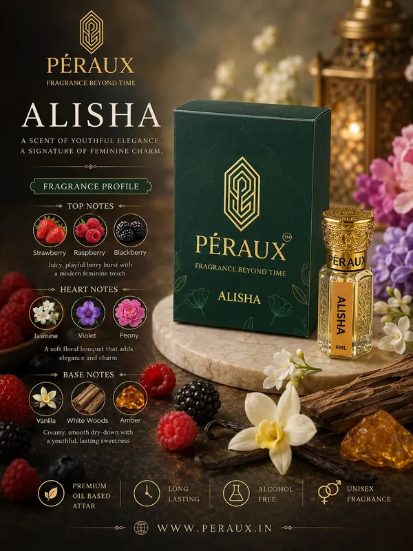 PERAUX_PÉRAUX_Alisha_Attar_–_6ml_|_Alcohol_Free_|_Long_Lasting_|_Unisex_Herbal_Attar_(Jasmine)