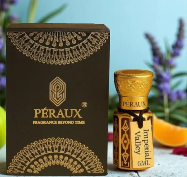 PERAUX_PÉRAUX_Imperial_Valley_Attar_–_6ml_|_Alcohol_Free_|_Long_Lasting_|_Unisex_Herbal_Attar_(Amber)