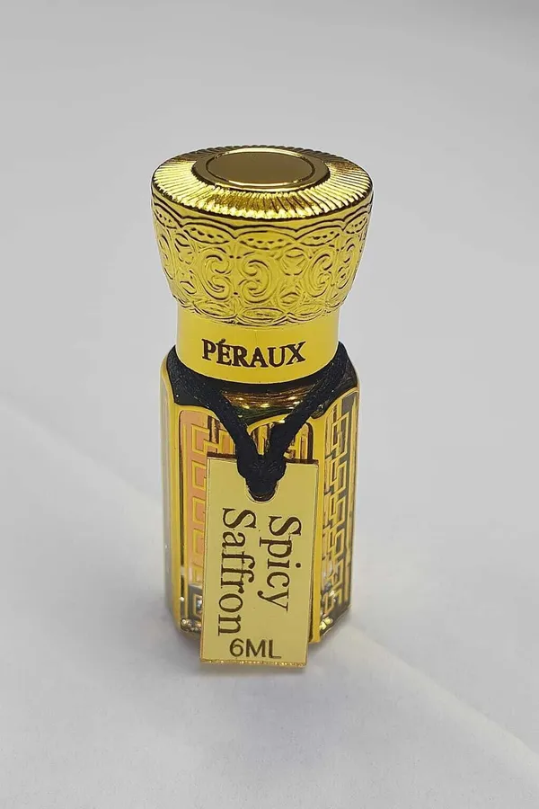 PERAUX_PÉRAUX_Spicy_Saffron_Attar_–_6ml_|_Alcohol_Free_|_Long_Lasting_|_Unisex_Herbal_Attar_(Saffron)