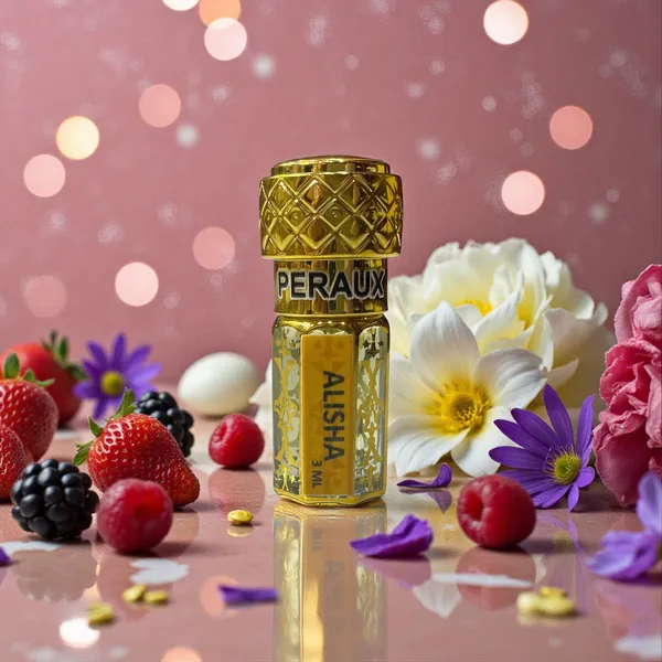 PERAUX_Alisha_Attar–3ml|Alcohol_Free|Long_Lasting|Unisex_Herbal_Attar_(Jasmine)