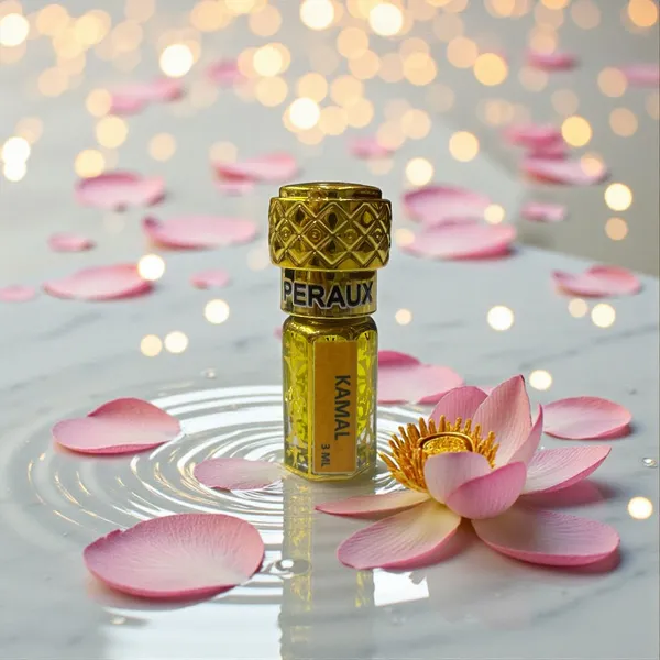 PERAUX_Kamal_Attar–3ml|Alcohol_Free|Long_Lasting|Unisex_Herbal_Attar_(Rose)