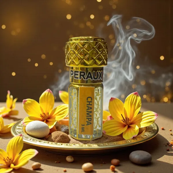 PERAUX_Champa_Attar_|_Alcohol_Free_|_Long_Lasting_Floral_Fragrance_|_Unisex_Floral_Attar_(Champa)