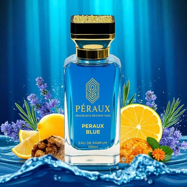 PERAUX_Blue_|_100ml_Long_Lasting_Perfume_Spray_(Unisex)_Perfume__-__100_ml_(For_Men)