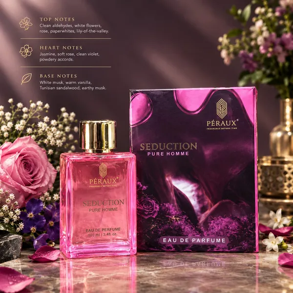PÉRAUX_Seduction_Eau_De_Parfum_for_Women_–_100_ML_|_Sensual_&_Elegant_Long-Lasting_Fragrance