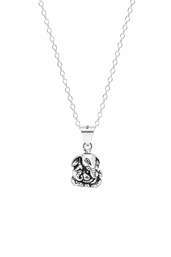 Silver_Tone_Ganesha_Pendant_Necklace