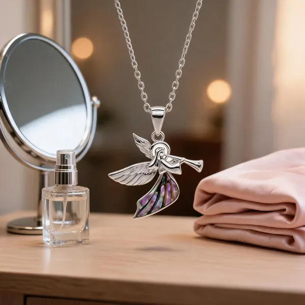 Silver_Tone_925_Silver_Necklace_For_Women
