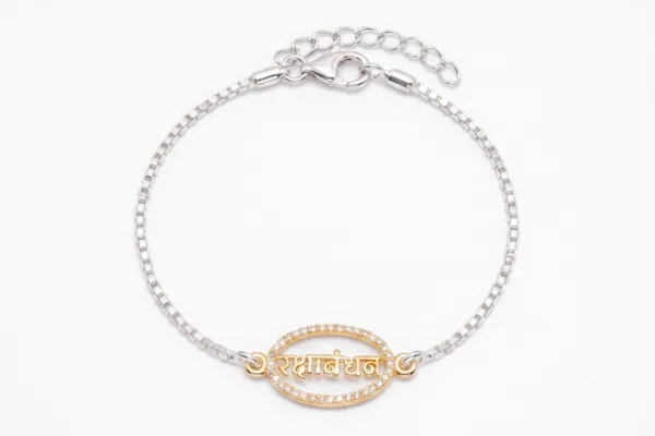 Silver-Tone_Dual-Tone_Script_Bracelet_for_Women