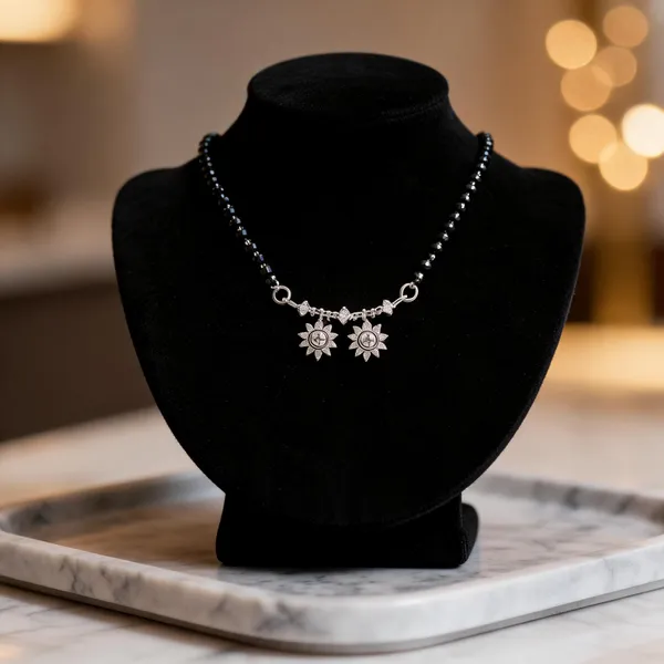 Black_925_Silver_Necklace_For_Women