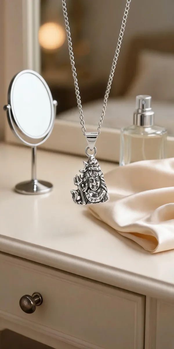 Silver_Tone_925_Silver_Necklace_For_Women