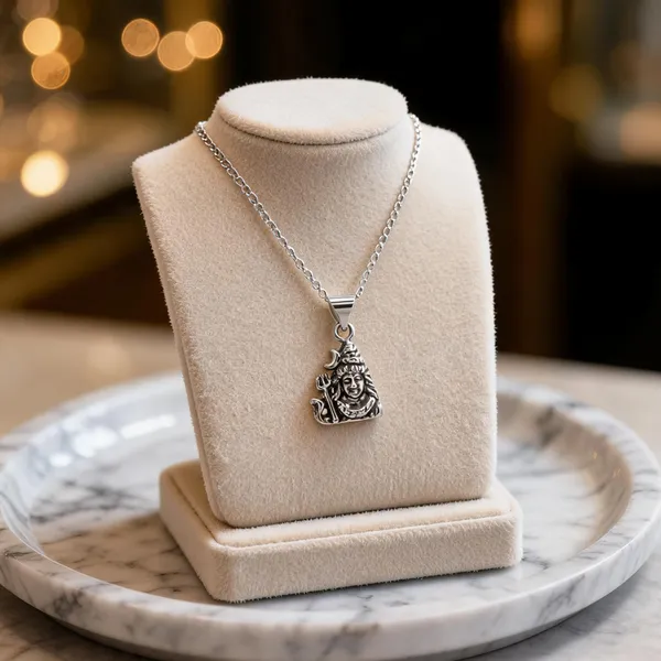 Silver_Tone_925_Silver_Necklace_For_Women