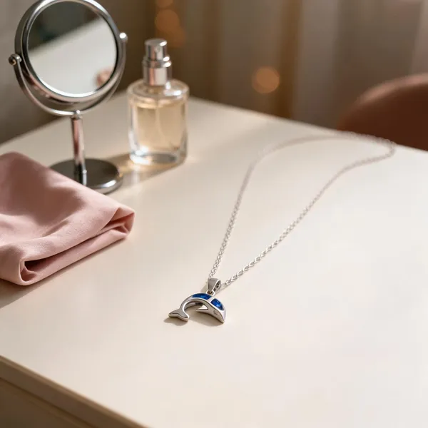Silver_Tone_925_Silver_Necklace_For_Women