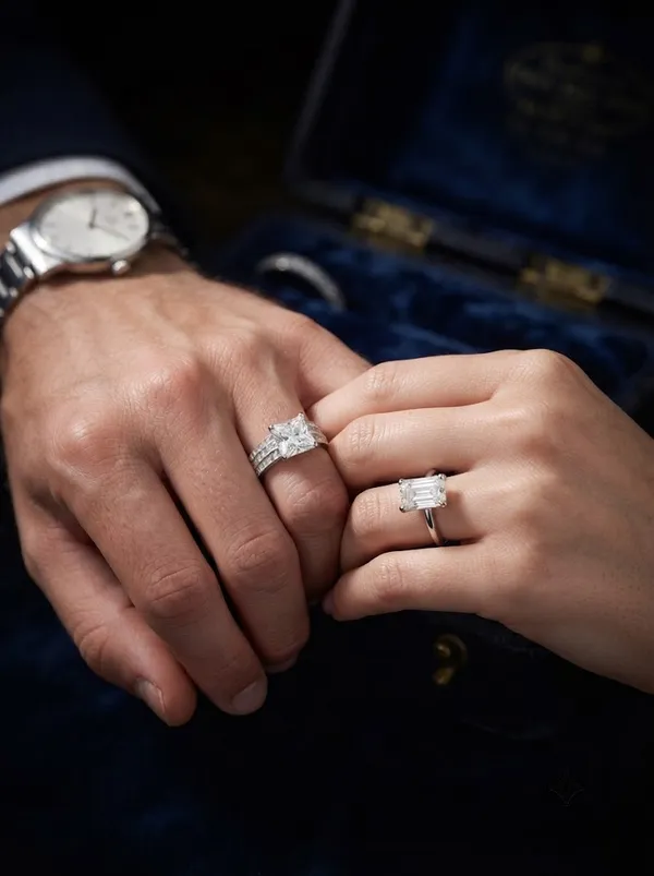 Combo_925_Engagement_Ring_for_Men_and_Women_(2_pic_)