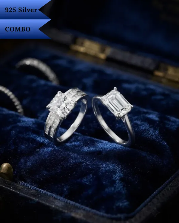 Combo_925_Engagement_Ring_for_Men_and_Women_(2_pic_)
